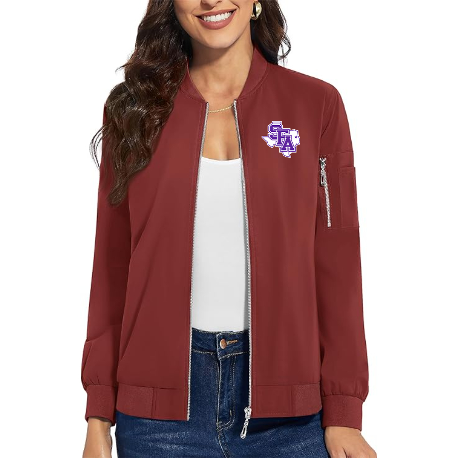 Women's Stephen F. Austin Lumberjacks  Premium Bomber Jacket Outerwear